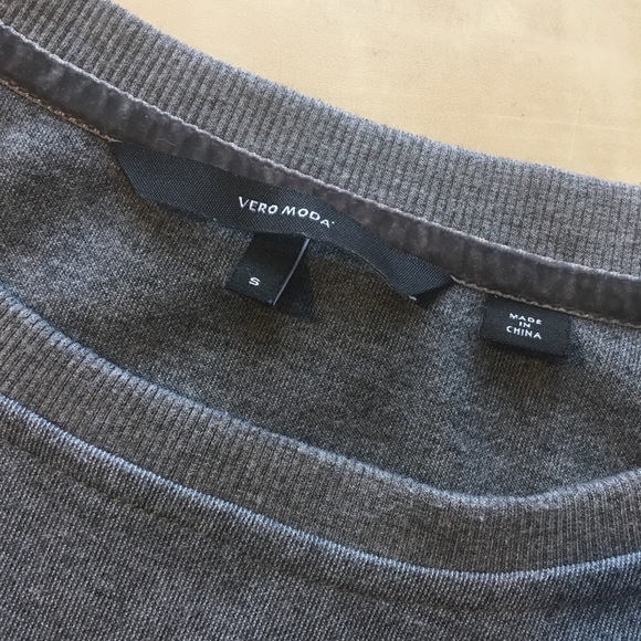 Grey Frill Top Sweatshirt - Picture 5 of 5